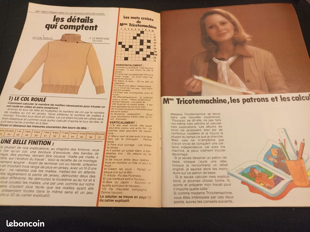 Livre de tricot pour machine à tricoter - Réédition 2011