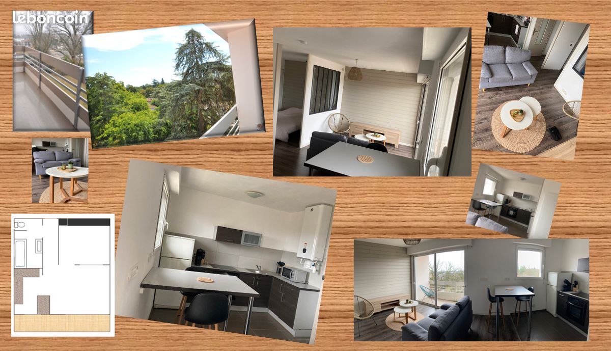 Appartement 2 pièces 37 m² · à Mont-de-Marsan · 37 m² · 600 €/mois