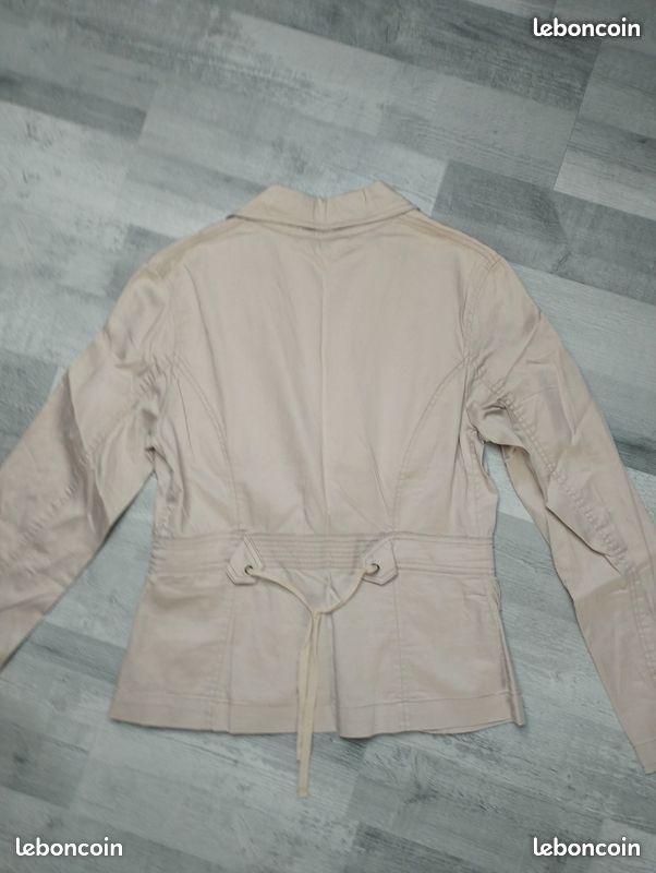 Veste Blazer élégante Femme Taille 40 Beige – Légère, Doublure Lin, Neuf Avec étiquettes