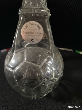 Flacon Verre 75cl Coupe Du Monde – Tour Eiffel Avec Ballon – Objet Déco Collection
