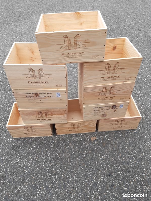 Lot de 10 caisses en bois (image 1)