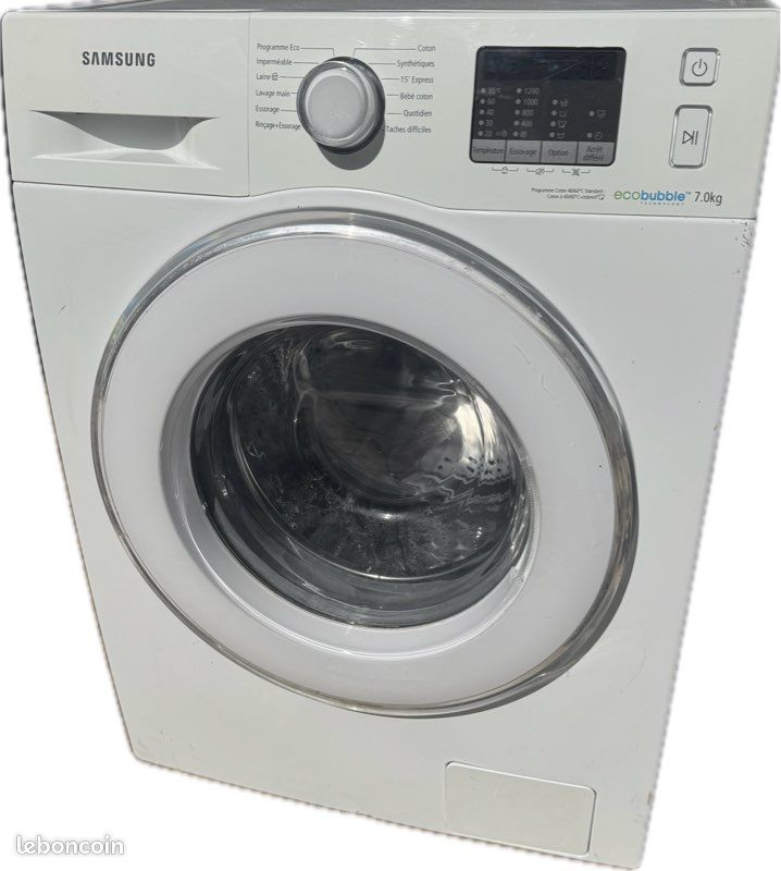 Lave linge Samsung Ecobubble 7kg (image 1)