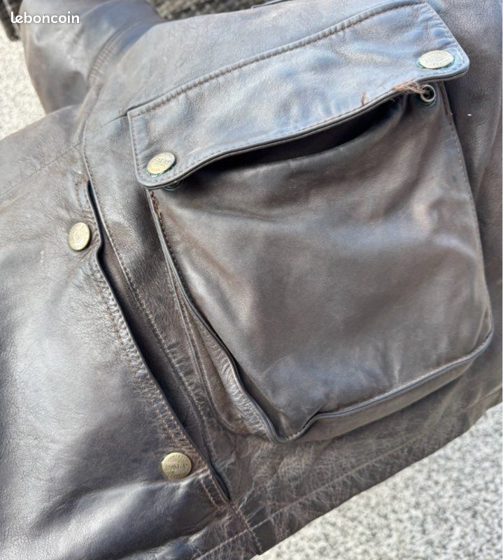 Blouson en cuir Redskins, taille M Vintage (image 15)