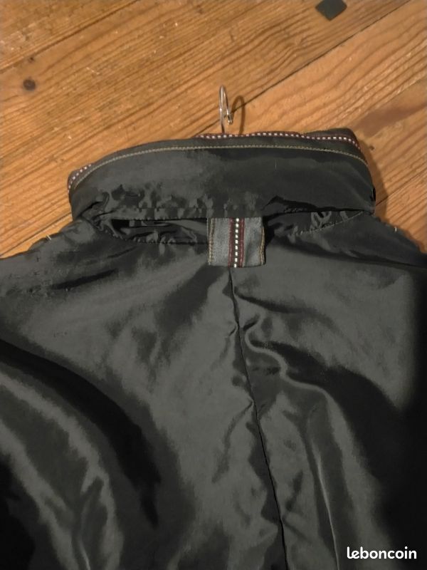 Blouson grand manteau doudoune noir (image 6)