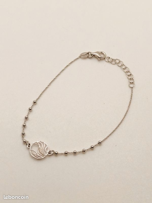 Chaîne de cheville en argent 925 médailles lunes - Thanina