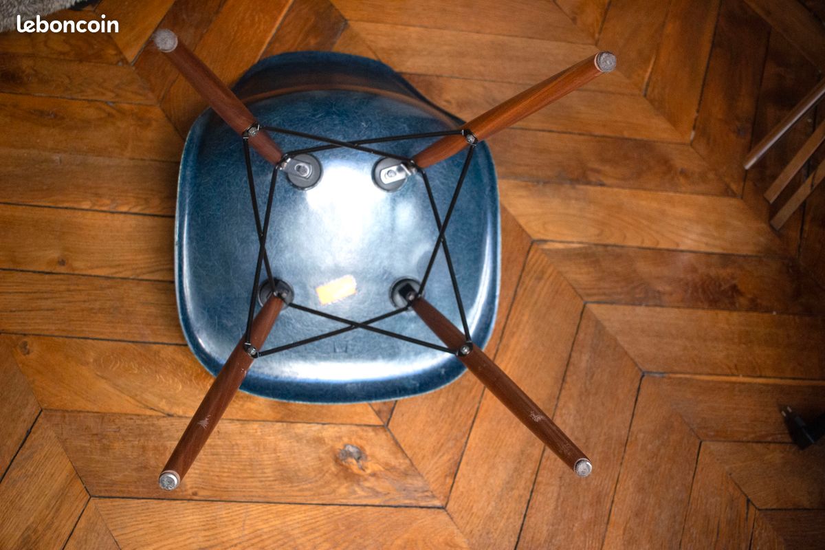 Chaise Eames DSW vintage bleu nay (image 5)