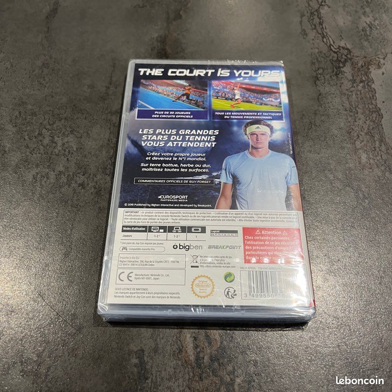 Tennis World Tour Switch sous blister (image 2)
