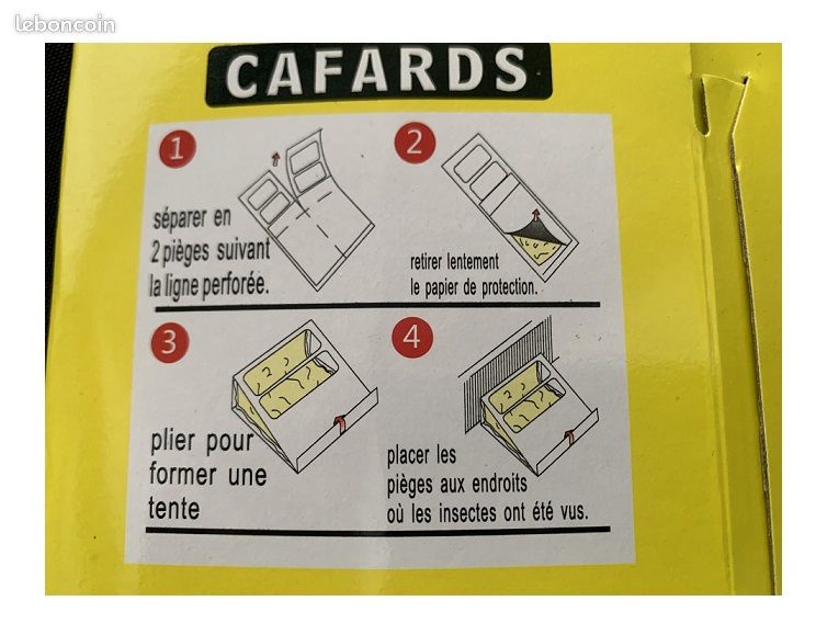 KALIGEN Piege a Cafards Professionnel [Lot de 8] - Anti Cafard Maison