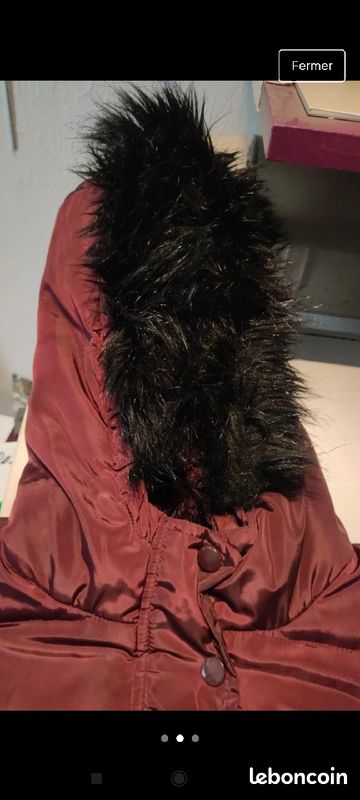 Blouson manteau violet 10 ans (image 2)
