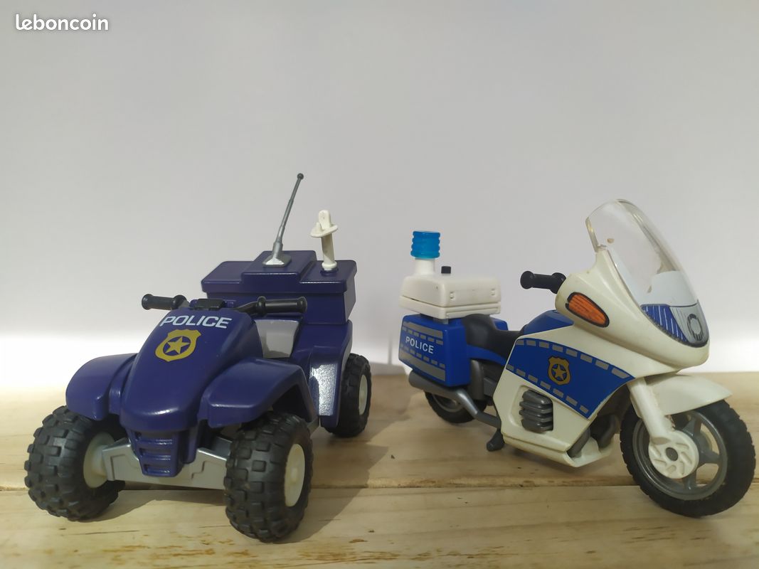 Quad à friction et moto de police Playmobil (image 4)