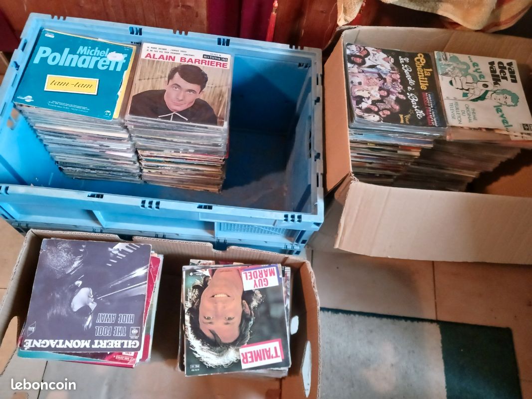 Gros lot vinyles 45 tours année 60-70-80 (image 1)