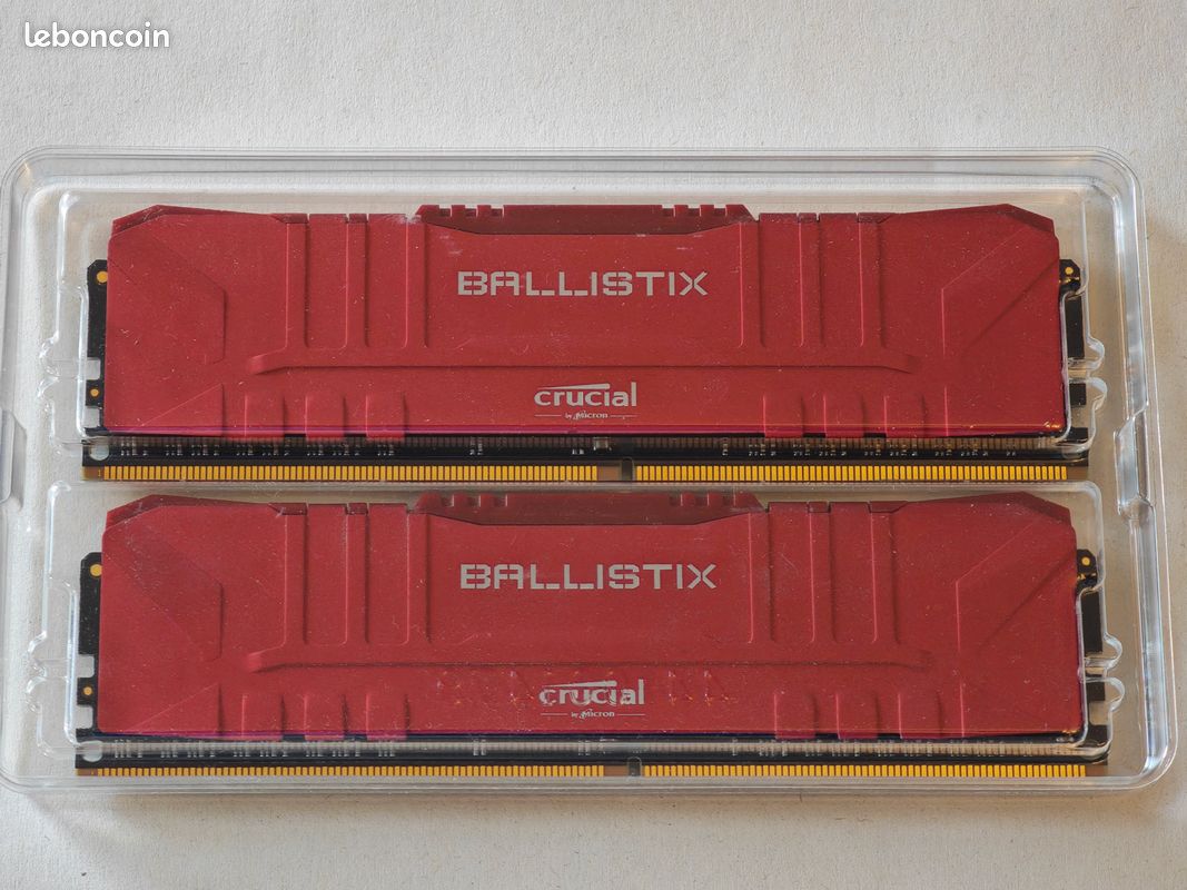 DDR4 Crucial Ballistix 16 Go (2x8 Go) à 3200MHz (image 2)