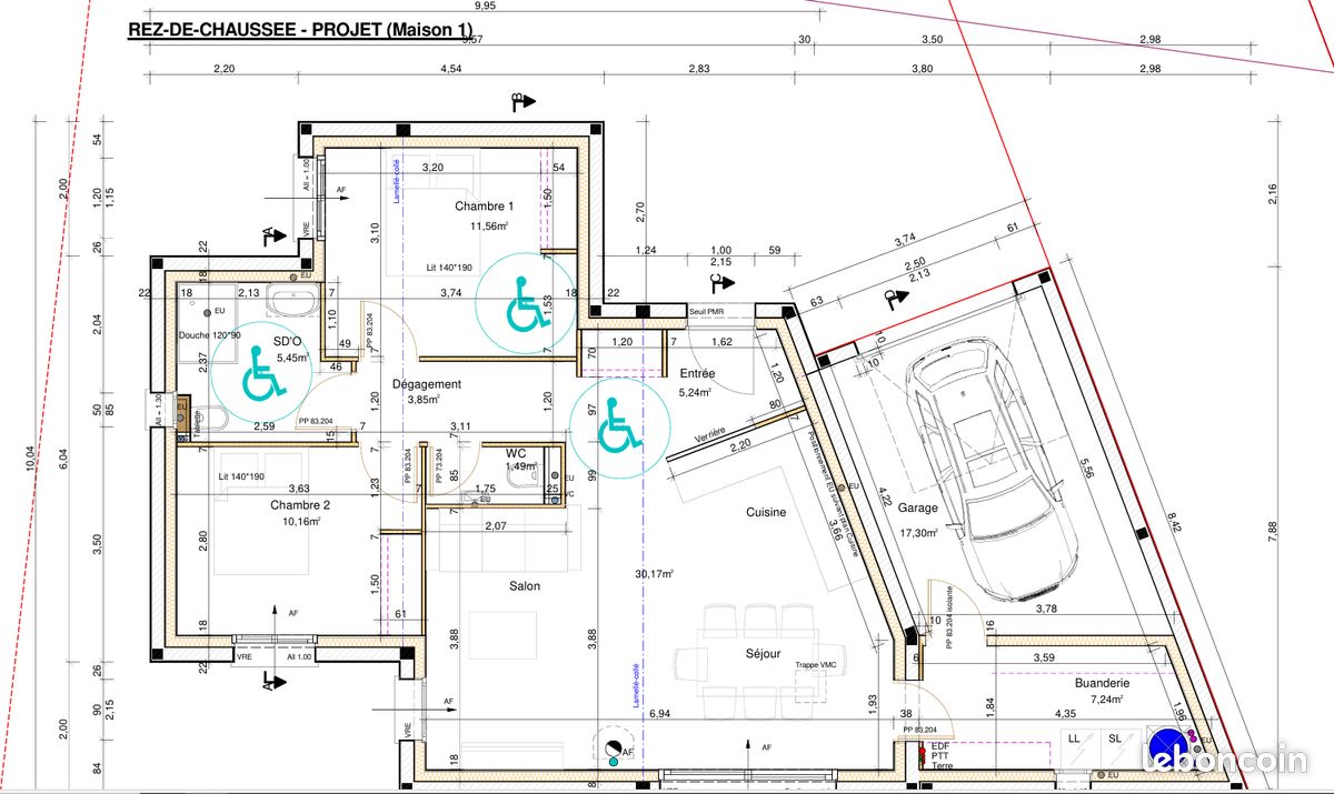 Maison a louer lamballe-armor - 3 pièce(s) - 75 m2 - Surfyn