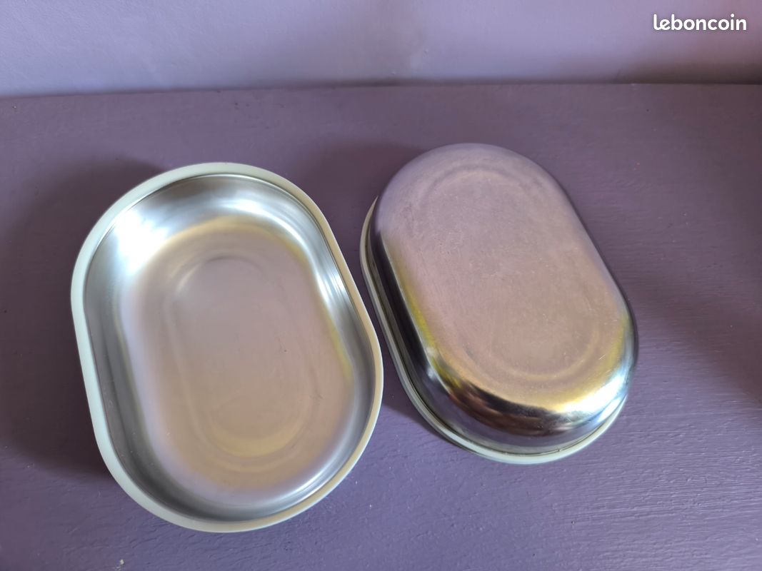 Lot de 2 gamelles Surefeed en inox d'occasion (image 2)