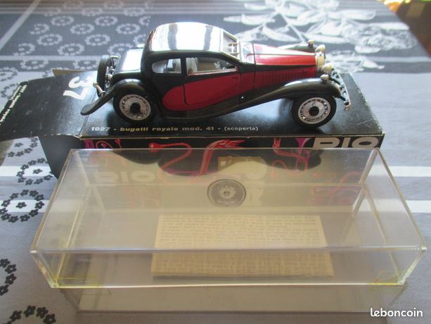Miniature Rio 1/43 - Bugatti Royale 41 Fermée Blanche 1927 - Très Bon État