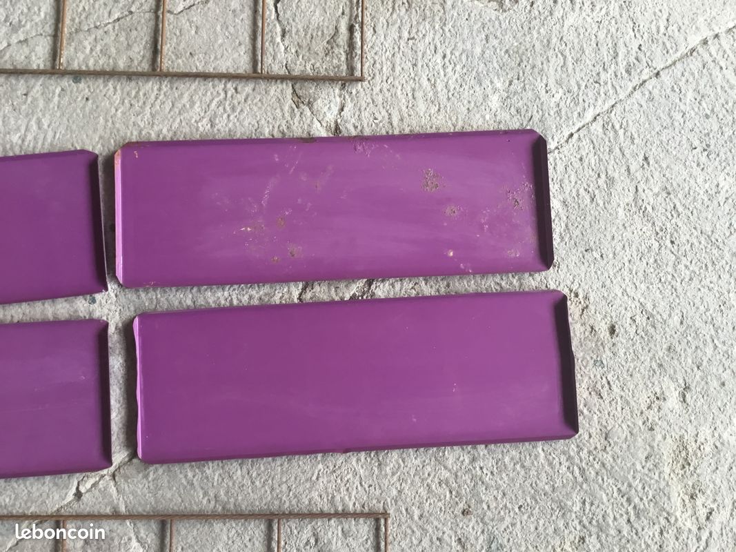 Étagère string en metal - 4 étagères violettes - vintage 1960 (image 9)