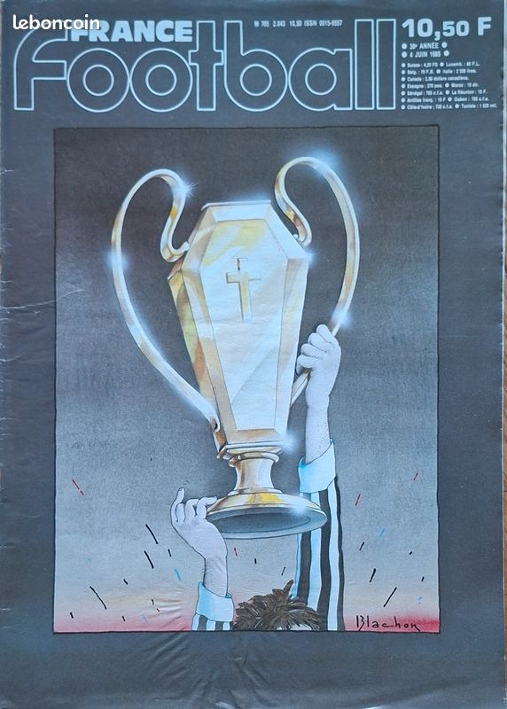 Magazine France Football Vintage 1980s – Numéro Collector Rare – Bon état