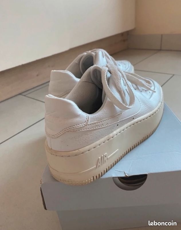 Air Force One Plateforme Femme Nike Air Force One Blanches Chaussures