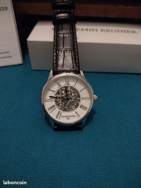 montre homme vuillemin regnier a quartz pile remis a neuf | Puces Privées