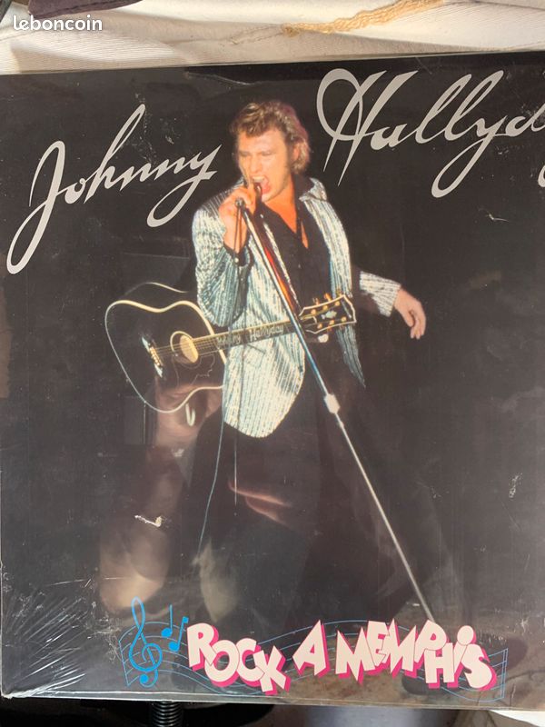 Lots 45 disques vinyles 33 tours johnny Hallyday (image 2)