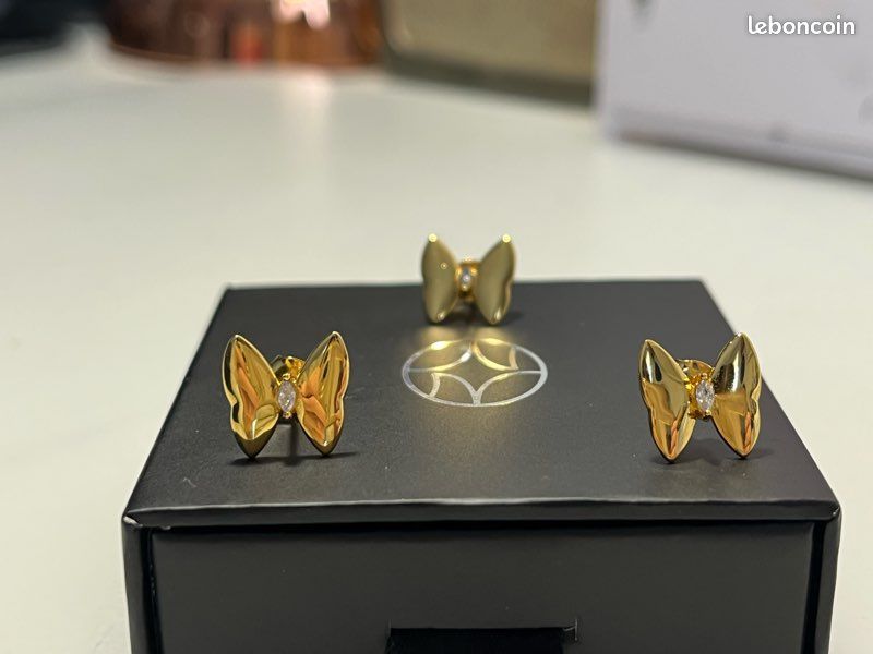 Boucle d’oreille papillon unitaire Nébuleuse (image 2)