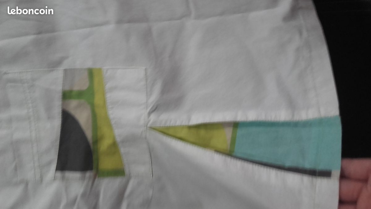 Jupe d'été blanche avec motifs (image 2)
