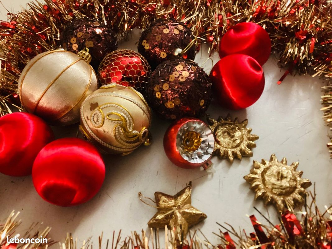 Boules et figurines de Noël anciennes et Art Déco (30