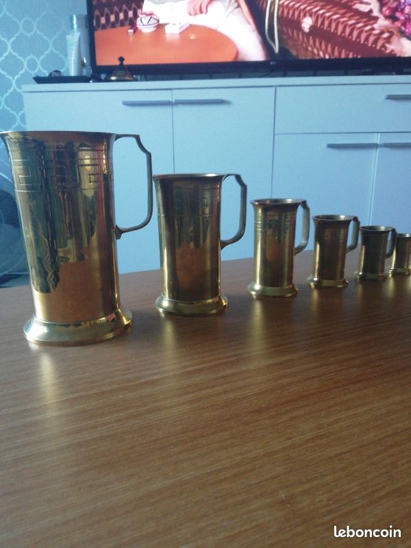 Ensemble verres cuivre (image 1)