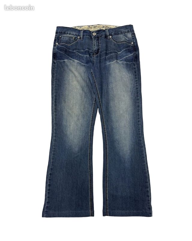 Jeans Femme Royalty By Ymi W34 L29 Bleu Coton Très bon état Bootcut Normal Uni (image 1)