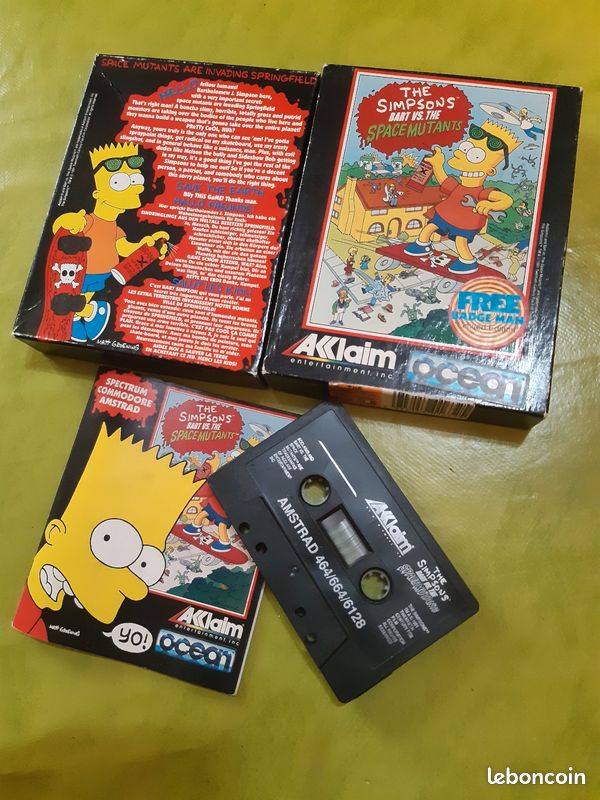 The Simpsons Bart VS. The Space Mutants – Version Amstrad 464/664/6128, Jeu Rétro PAL