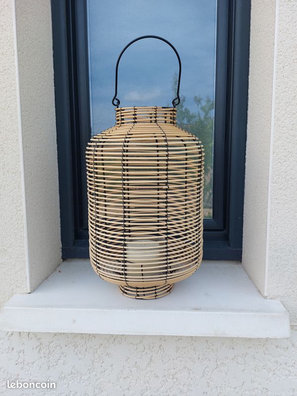 Lanterne en rotin (image 1)