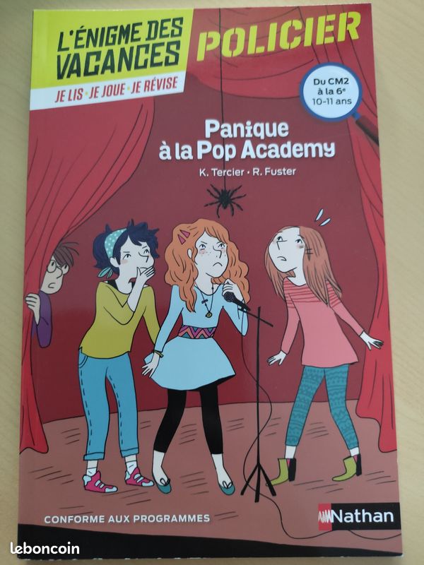 Roman jeu - l'énigme des vacances - panique à la pop academy (image 1)