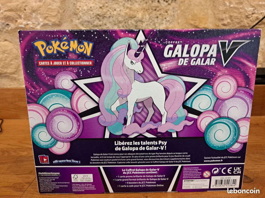 Galopa De Galar V SWSH111 – Ultraboost X Épée Et Bouclier 6 Règne De Glace – Coffret De 10 Cartes Pokémon Françaises