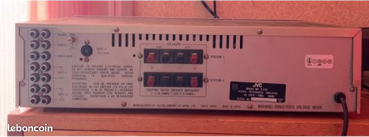 Amplificateur Intégré JVC A-X30 Vintage - 60W - Fabriqué Au Japon Années 80