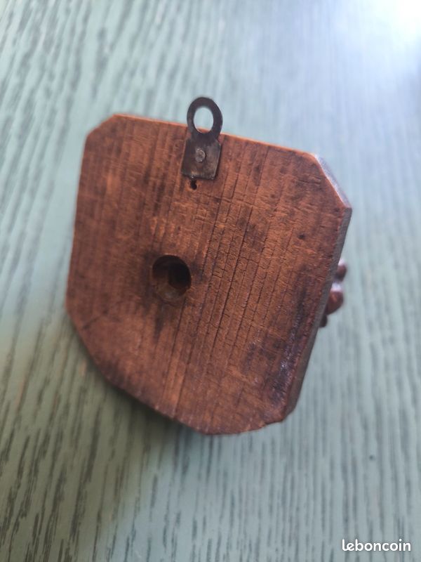 Tête De Chien Sculptée En Bois - Déco Nature - Bon état