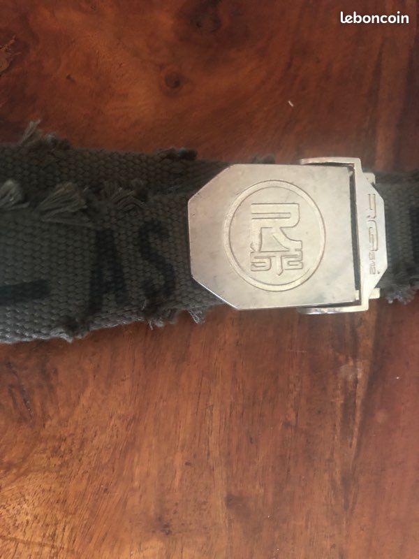 Ceinture textile kaki (image 2)