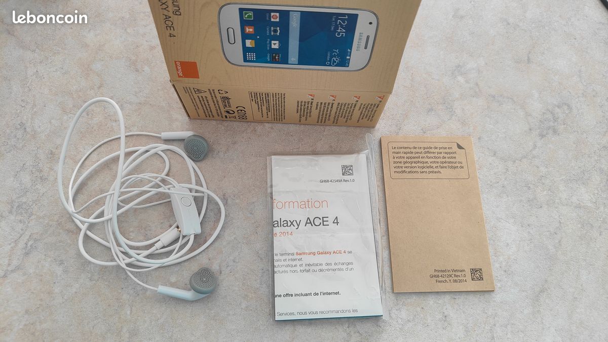 [VENDUE] Boite vide de Samsung Galaxy ACE 4 (image 1)