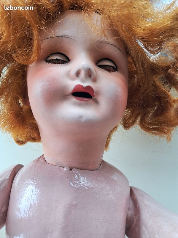 S.F.B.J : Poupée, tête biscuit, yeux - auctions & price archive