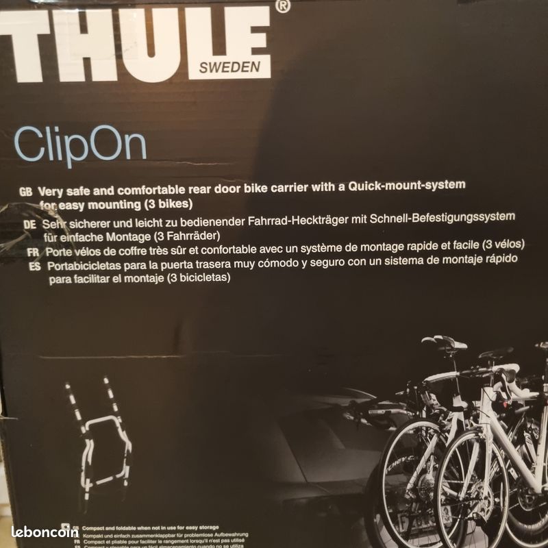 AFFAIRE Vends porte vélo THULE NEUF (image 2)