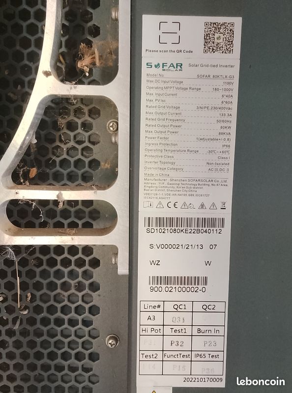 Onduleur sofar solar 80KTLX-G3 (image 2)