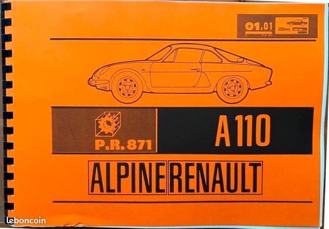 Lot De 5 Manuels D'entretien Alpine D'origine - 7179, 7141, 3310, 3540