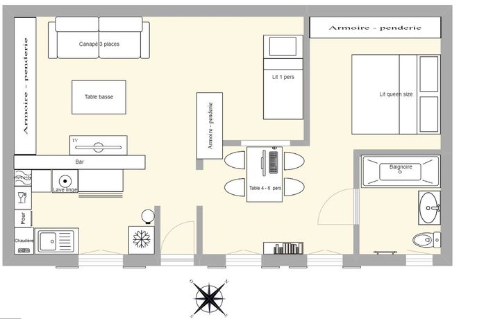 Appartement a louer enghien-les-bains - 3 pièce(s) - 51 m2 - Surfyn