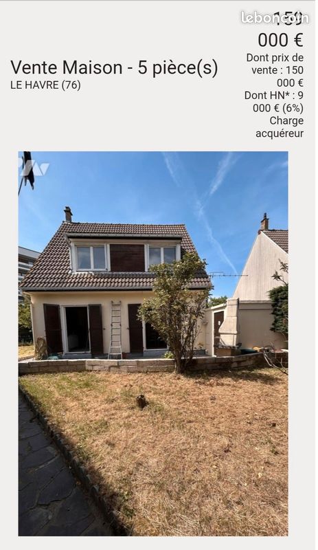 Maison 5 pièces 93 m² · à Le Havre · 93 m² · 159 000 €
