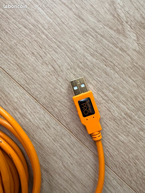 Câble photo Tether Tools TetherPro (USB-A vers Mini-B 5 broches) - Orange (image 2)