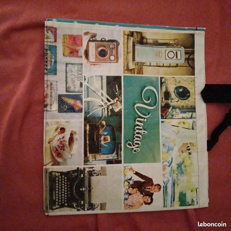 Sac de courses decor vintage (image 2)