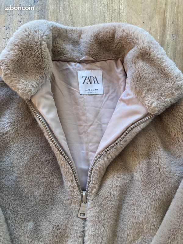Doudoune fausse fourrure Zara fille (image 2)