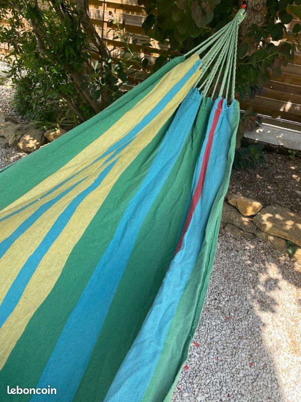 Hamac en tissu avec son sac de transport (image 5)