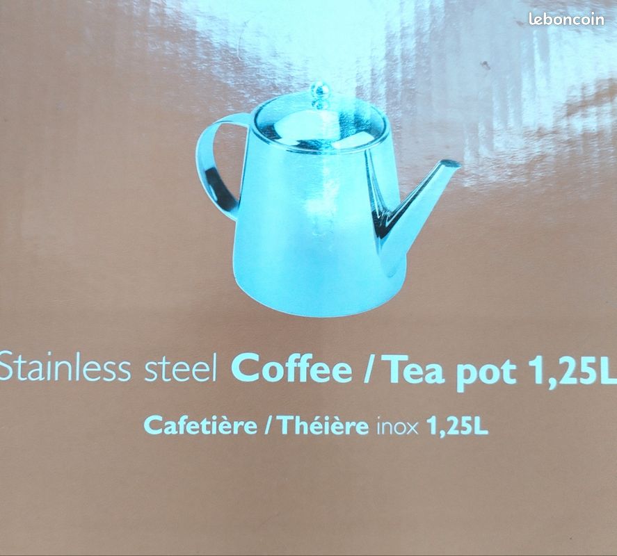 Théière JJA 1,25L Avec Filtre Métal Amovible - Coloris Aléatoire - Plastique Alimentaire