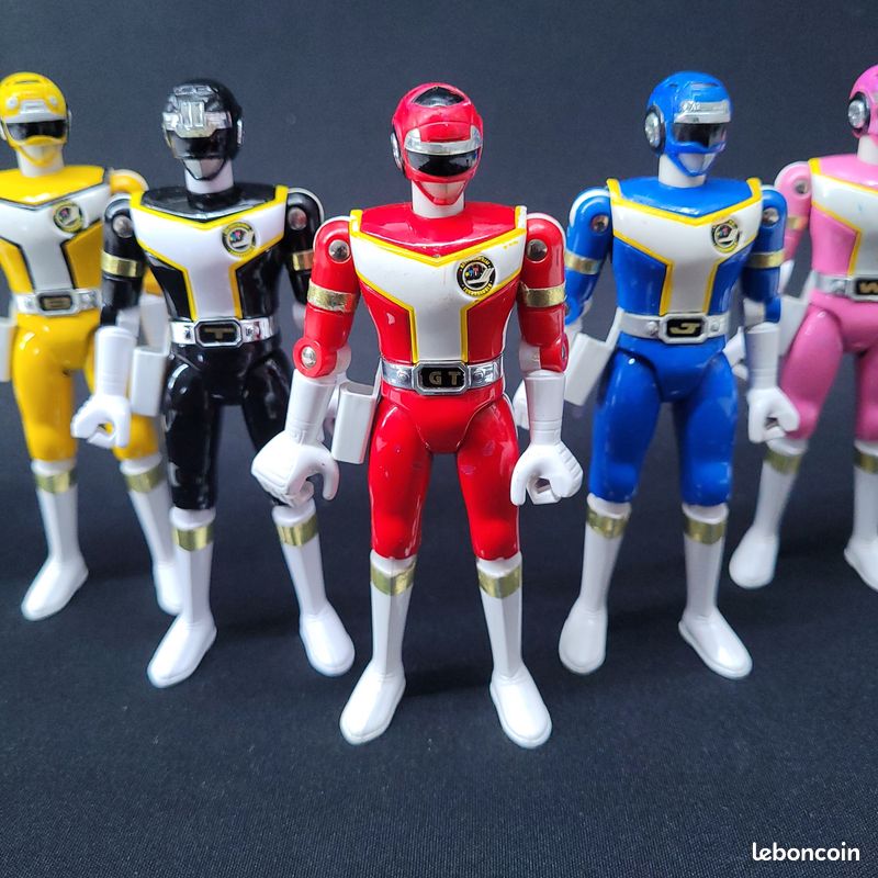 POWER RANGERS KOUSOKU Sentai Turboranger Chogokin Figurine Noir BANDAI Vintage EUR 79,58 - FR