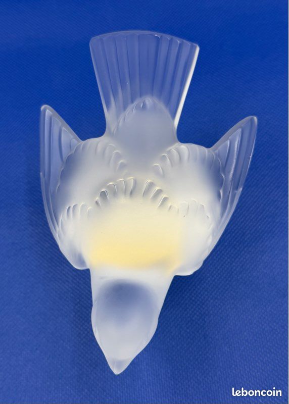 Lalique France - Moineau Coléreux Presse-papier Cristal Dépoli Oiseau (image 5)